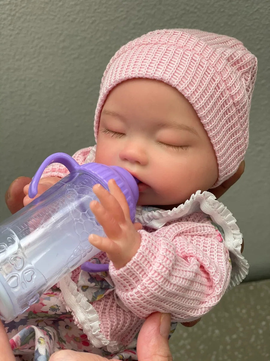 Bebê Reborn Realista Valentina Mama e Faz Xixi