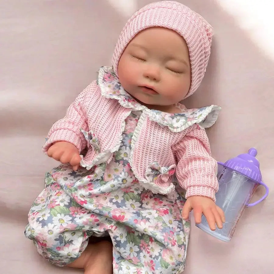 Bebê Reborn Realista Valentina Mama e Faz Xixi
